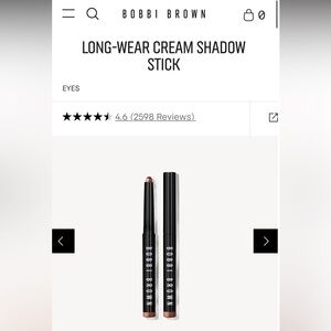 New Bobbi Brown Long Wear Cream Shadow Stick Ruby Shimmer